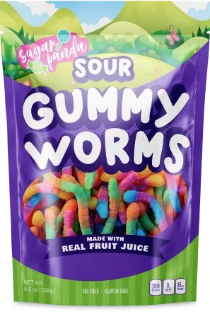 Stand-Up-Pouches-Gummy-Worms
